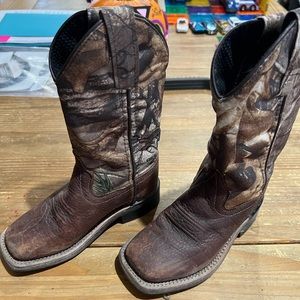 Old west toddler boots. Size 10. Used but lots of life left.
